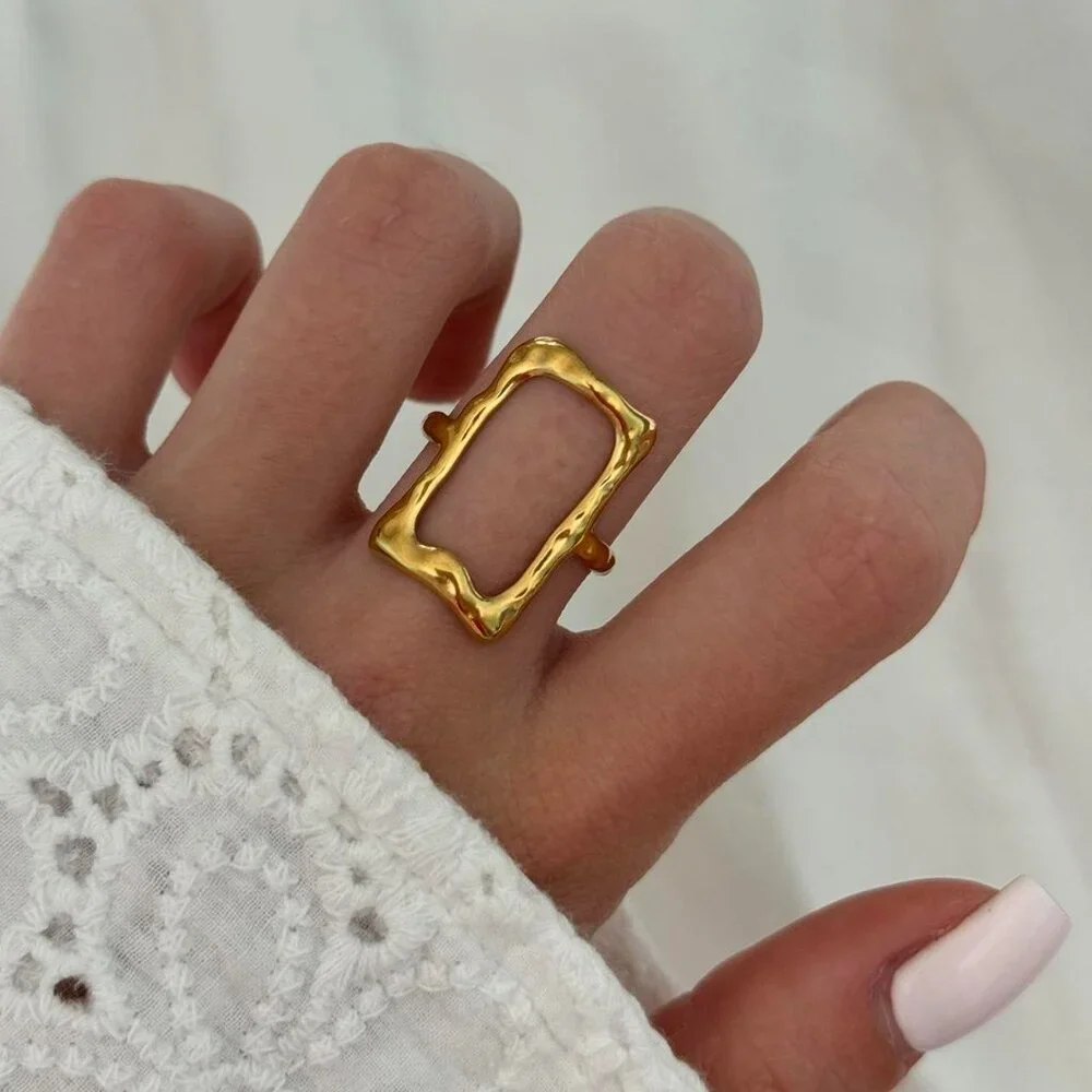 Sku:0166‎ vintage ring made of high-quality materials stainless steel Waterproof